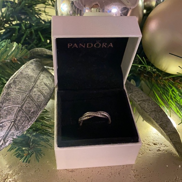 Pandora Jewelry - Sparkling Twisted Pandora Ring